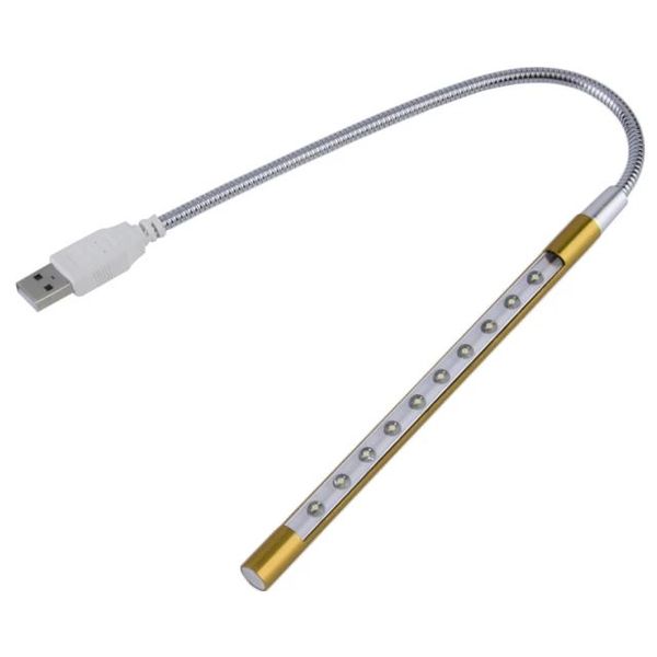 USB 10 LED Flexible Light- Gold