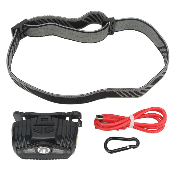 Sensor Headlamp 500Lm 5W Lightweight Type C Charging Headlamp Headband