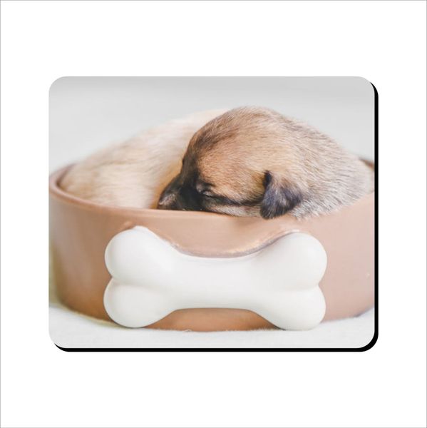 Mouse Pad - Puppy In Bowl