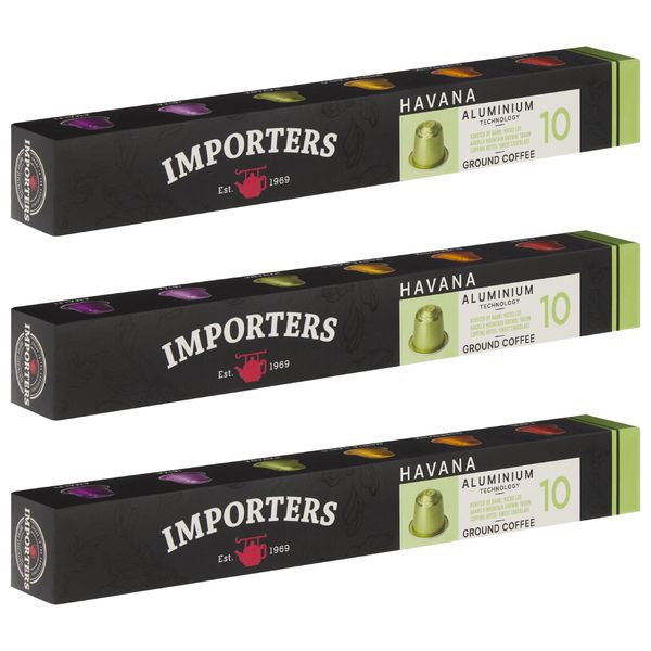 Importers Havana - 30 Aluminium Nespresso compatible coffee capsules