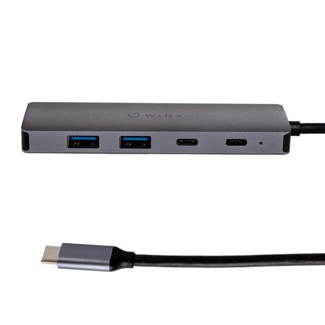 WINX CONNECT Essential 5-in-1 Type-C Hub - Silver Image