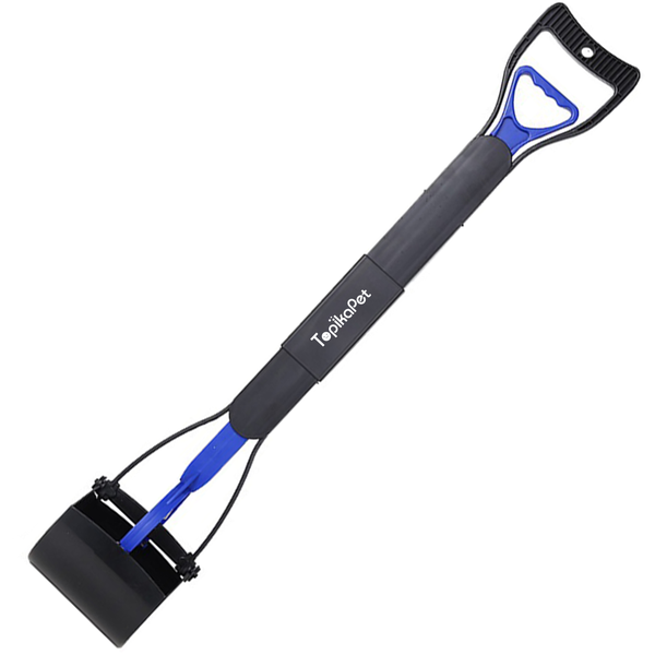 TopikaPet - Heavy Duty Pooper Scooper for Large&amp;Small Dogs 80cm - Blue