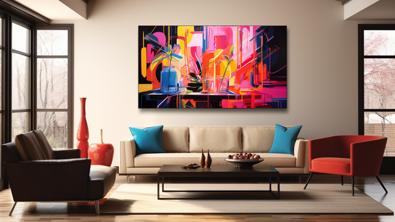 Canvas Wall Art - Electric Dreams Bold Abstract - HD0237