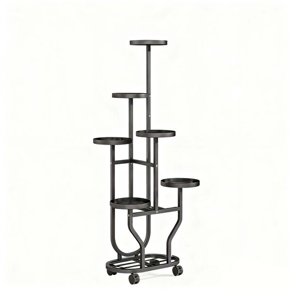 8 Tiers Multifunctional Heavy Duty Metal Plant Stand for Indoor Outdoor