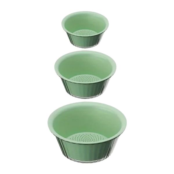 3 Piece Fruit and Vegetable Washing Bowls