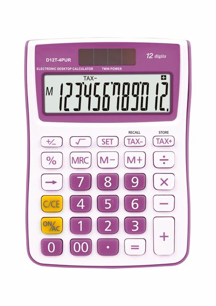 D12T-4 12-Digit Desktop Calculator