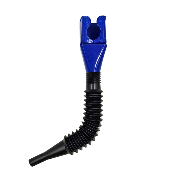 Hands-Free Clip-On Fuel Funnel with Portable, Foldable and Telescoping Hose
