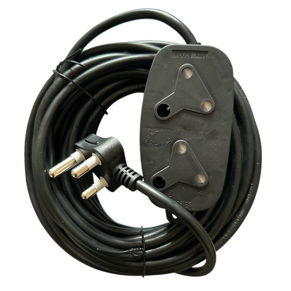 Selectrix 5M 16A Extension cord side-by-side Double Coupler- 250V - 3500W