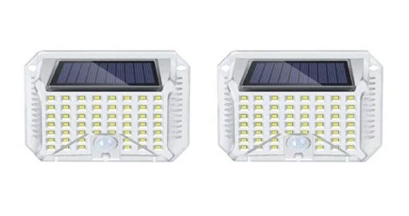 Led Solar Wall Light with Infrared Motion Sensor - 90 Led