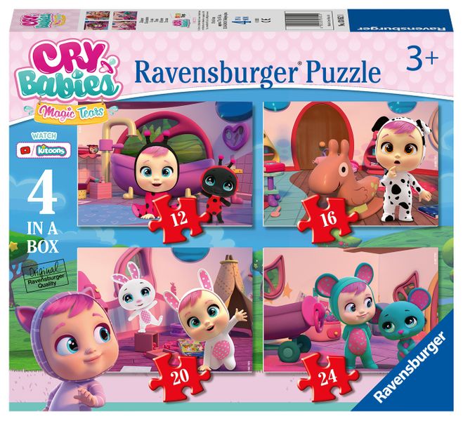 Ravensburger Cry Babies 4 in 1 Puz 12/16/20/24 Piece