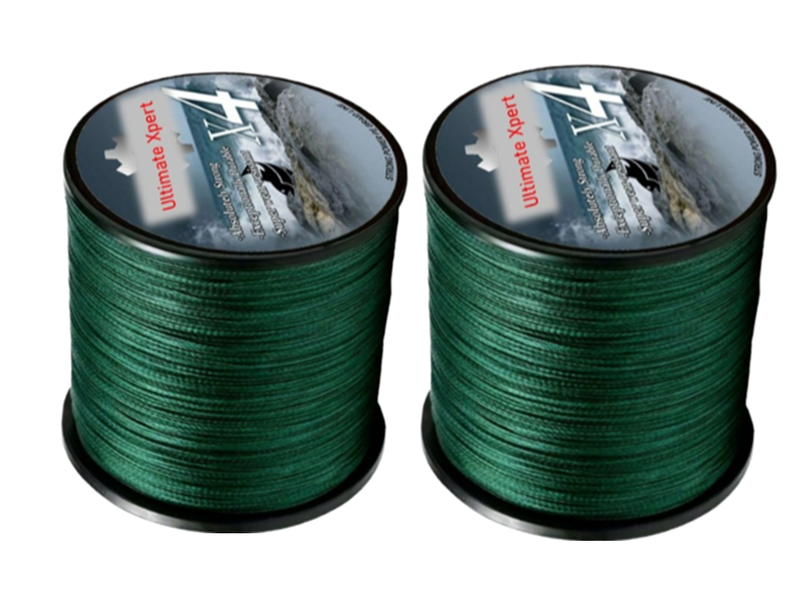 Braided Fishing Line 20LB - 300M - 2 Pack - Green