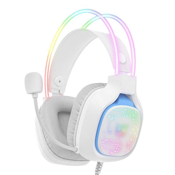 ONIKUMA X22-Wired Gaming Headphones With Noise Reduction Microphone - White