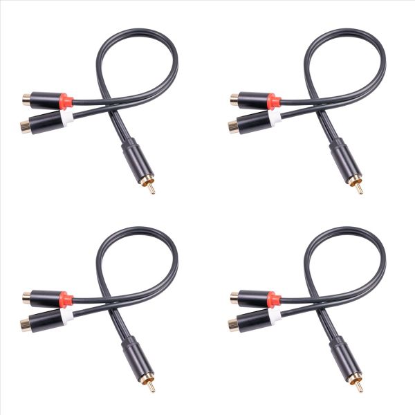 2Rca Female Audio Cable For Tv Pc Dvd Speaker Audio Amplifiers
