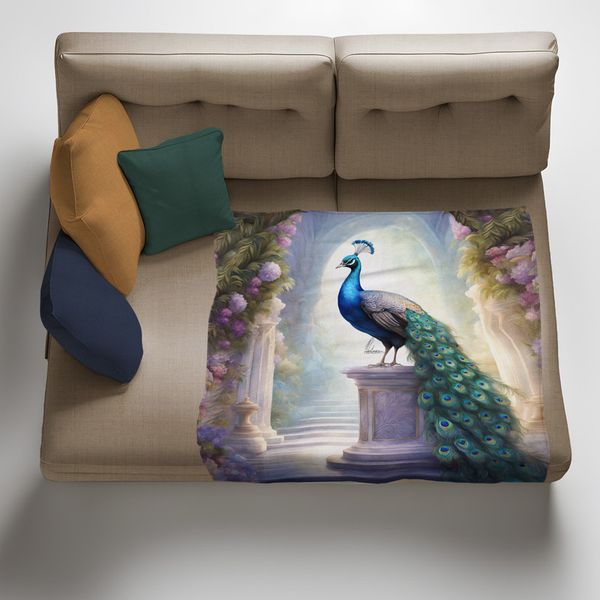 Royal Plumage Light Weight Fleece Blanket by Nathan Pieterse