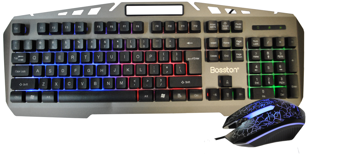 Bosston Rainbow Gaming Keyboard and Mouse Set 8350 Shop Today. Get it