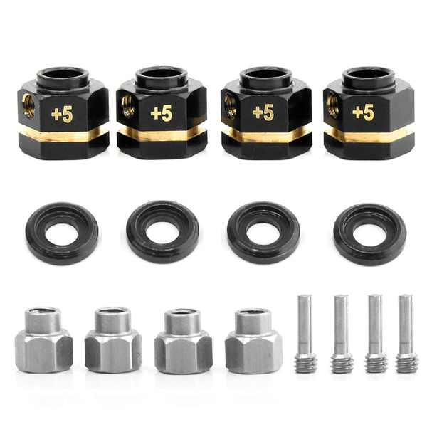 Rc Brass Spacers Wheel Hex Hub Extenders for Trx4 Trx6 Wheels(+5Mm)