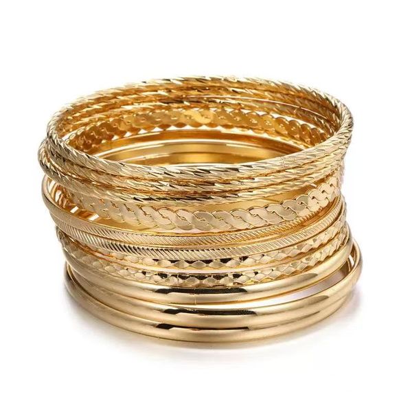 A set of 12 alloy color bracelet accessories