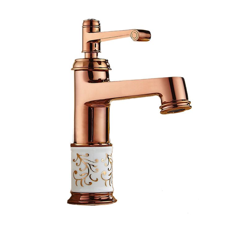 Single Handle Rose Gold Bathroom Kitchen Faucet Basin Mixer 8002