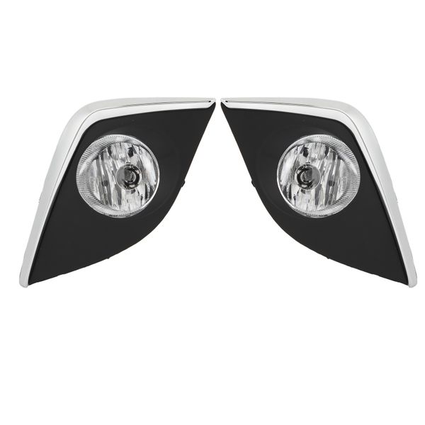 Fog Light Kit with Chrome Cover for Corolla 2014-2016 Compatible