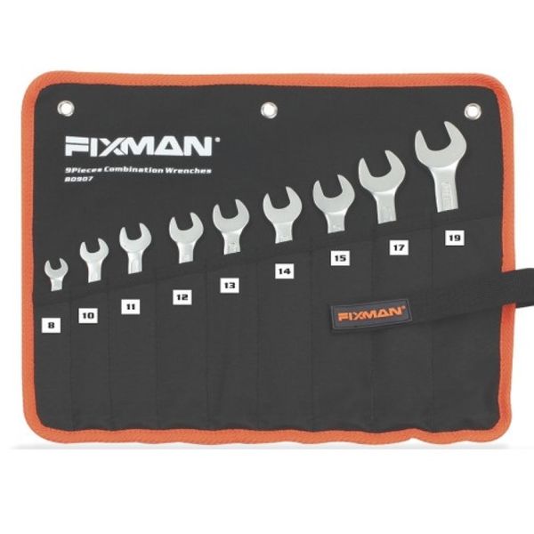 FIXMAN 9 Piece COMBINATION SPANNER SET