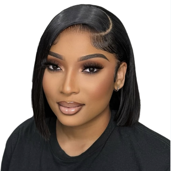 Geebuy 8 Inch Straight Wig Free Parts Frontal 15A Grade Summer Bob Vietnam