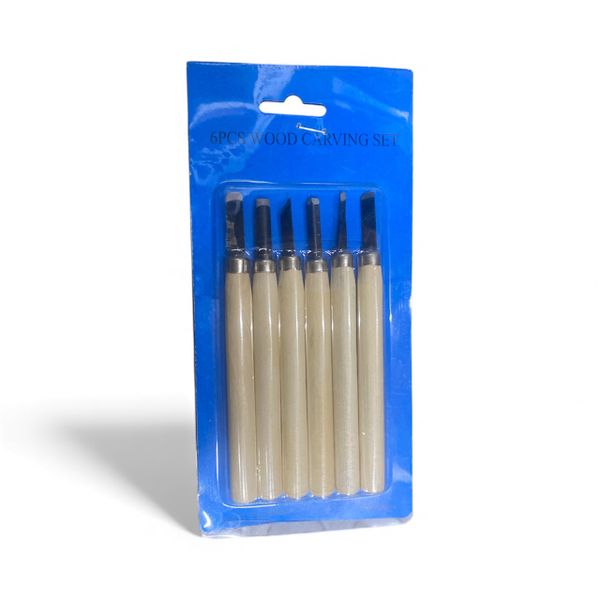 Heavy Duty 6 Pieces Wood Carving Chisel Set for Home and Professional Use