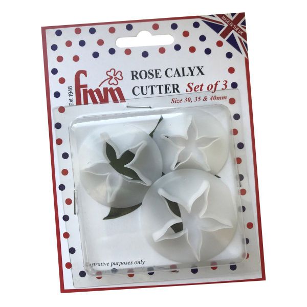 Cutter Rose Calyx Cutter 70mm Sugar Flower Shape Craft Fondant Cut Out Tool