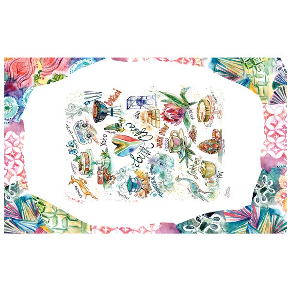 Proudly South African By Kristin Van Lieshout Rectangle Tablecloth