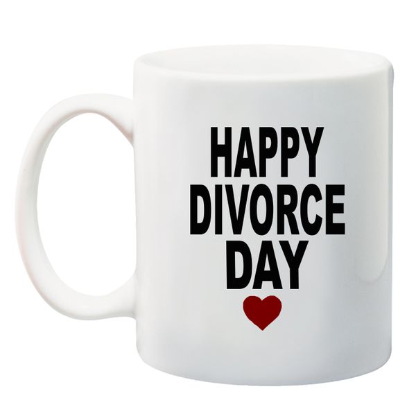 Qtees Africa - Happy Divorce Day mug