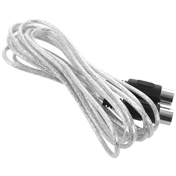 3 meter MIDI Extension Cable 5 Pin Plug Male To Connector Silver