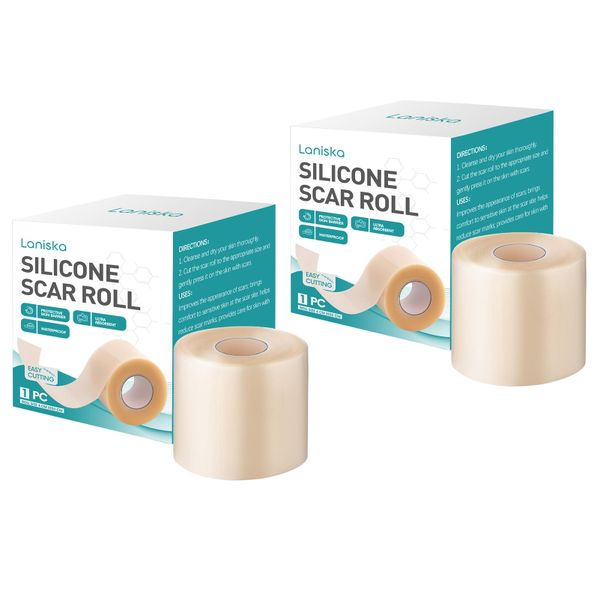 Silicone Scar Care Rolls (Waterproof &amp; Self-Adhesive) 2 Roll Pack