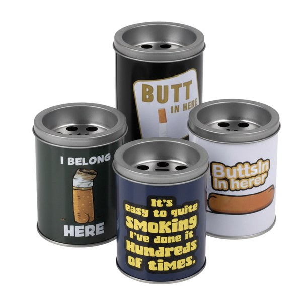 Ashtray Tin Tub 10x7.5cm - Pack of 4