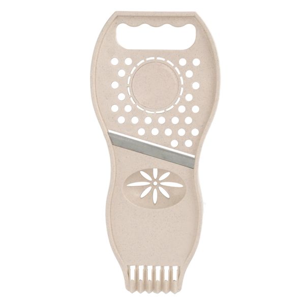 Fruit Parer Lemon Squeezer 3 in 1 Stainless Steel Vegetable Cutter Beige