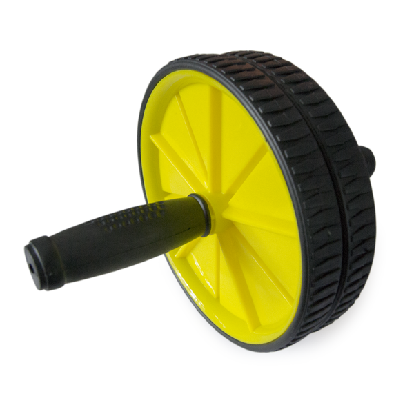 Dual Exercise Ab Wheel - Yellow