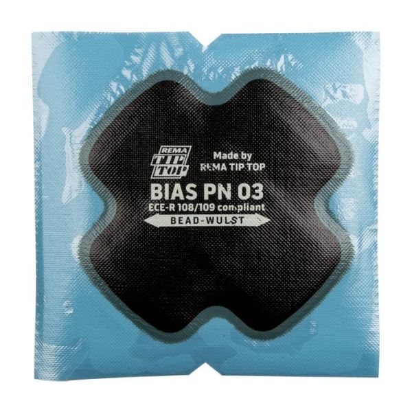 Rema - Tip Top Tyre Gaiter Cross Ply Blue 100mm 2Ply - 2 Pack