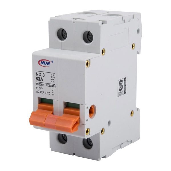 Isolator Din Rail - Non-Automatic - 63A Dp 3Ka - Bulk Pack of 4
