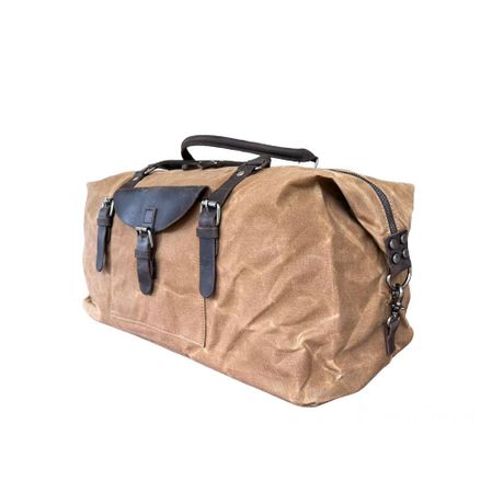 Newhey Brown wheelie Canvas Duffle Bag