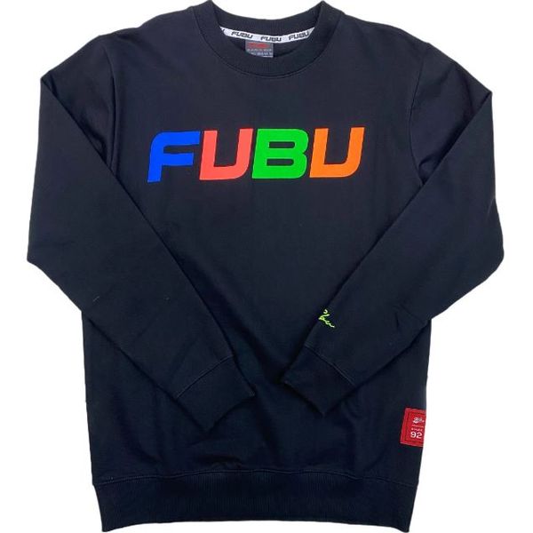 Fubu - Top Puff Multi - Mens Black Sweat-Top
