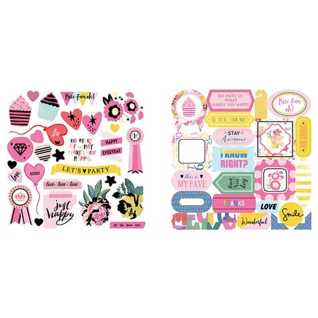 Scrapbooking Paper Pack Happy Days - 10 x 10 inch