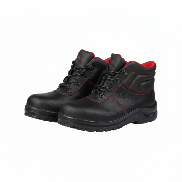 Induna Black Safety Boots Size 7 for Work and Outdoor Use - 2 Pack