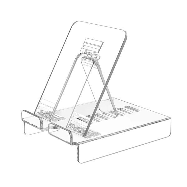 Ergonomics Adjustable Acrylic Tablet Stand Mount Holder for iPad &amp; Phone