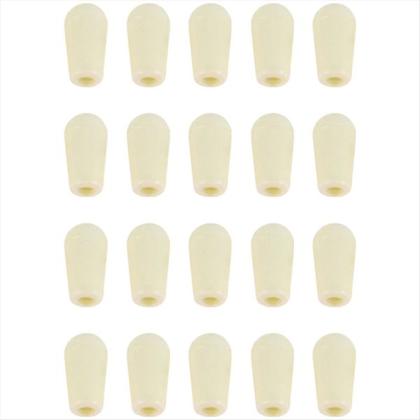 Creamy White Metric M3.5/M4 Guitar 3 Way Toggle Switch Tip - 20 Piece