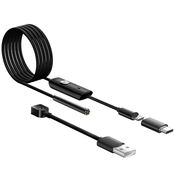 5.5MM Convenient 3-in-1 Android Waterproof Inspection Camera For Smartphone