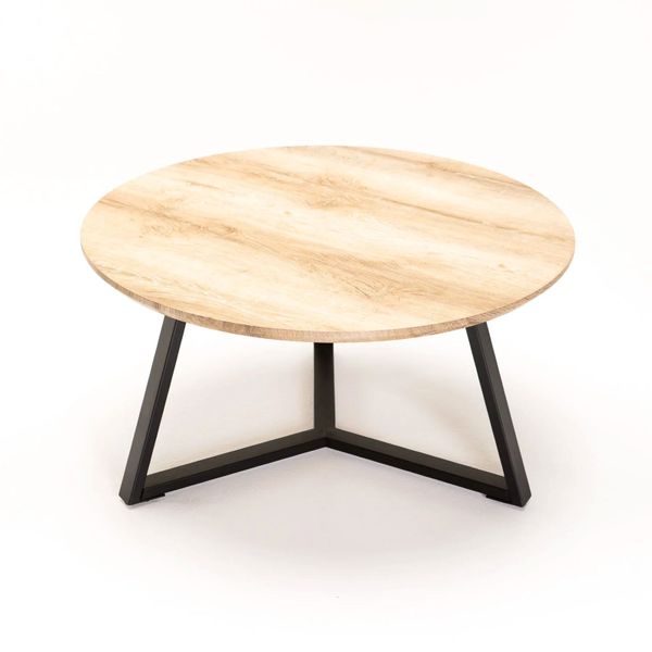 Poppy 80cm Round Coffee Table - Oak