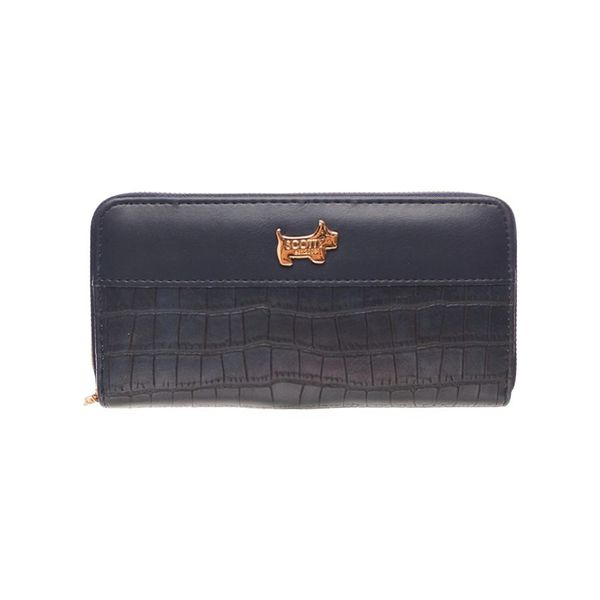 The Santorini - Crocodile Double Zipper Mobile Phone Purse (Tan)