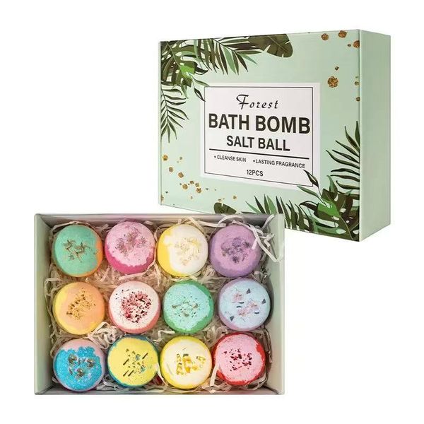 Luxury Aromatherapy Bath Salt Ball Gift Set (60g x 12 balls)