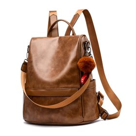 Anti-Theft Backpack for Ladies PU Leather Shoulder Bag | Shop Today ...