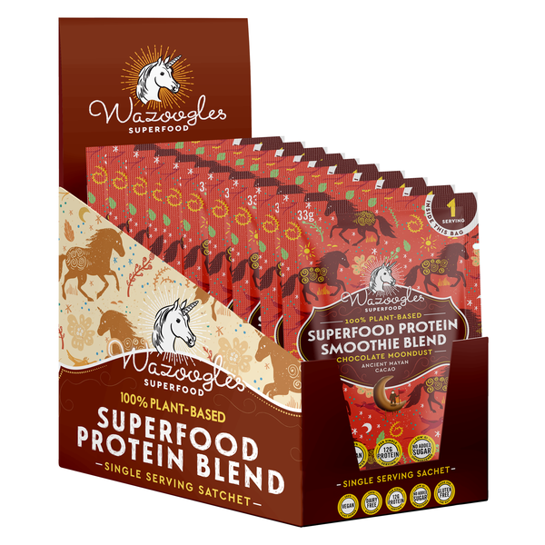 Wazoogles Superfood Protein Blend Chocolate Moondust 10 x 33g