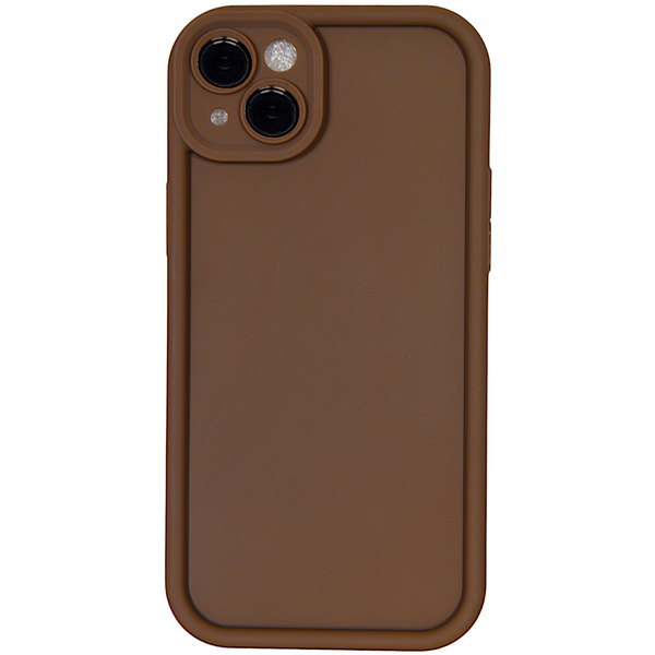 Brown - Phone Case with Bubble Edge &amp; Pro Camera - Iphone 14 Plus