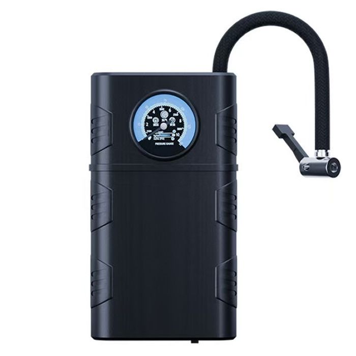 Portable air pump for inflating tires, portable air compressor, LCD display